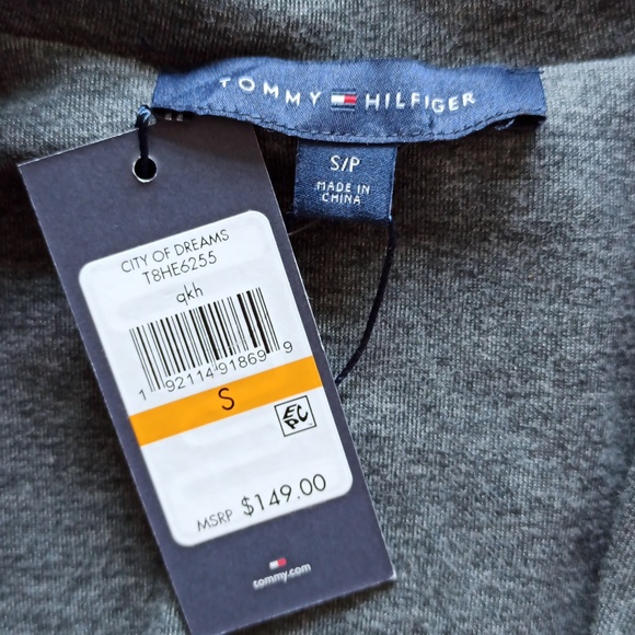 NWT Tommy Hilfiger Gray Blazer With Raw Edging - Picture 4 of 7